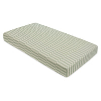 T30535,Moss Stripe Muslin Crib Sheet in GOTS Certified Organic Cotton