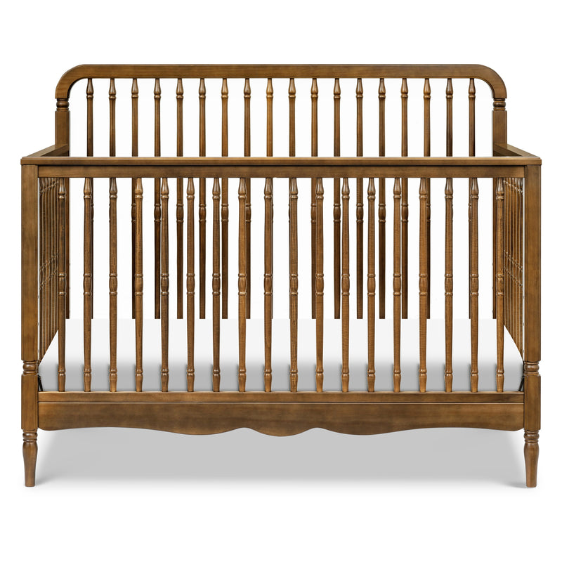M7141NL,Liberty 4-in-1 Convertible Spindle Crib in Natural Walnut