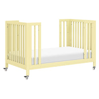 M30880PY,Rolli 9-in-1 Convertible All-Stages?? Crib w/ Bassinet & Toddler Bed Kits in Pale Yellow