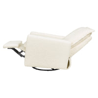 M20977CMSG,Cali Flange Gliding Swivel Recliner in Cream Shearling