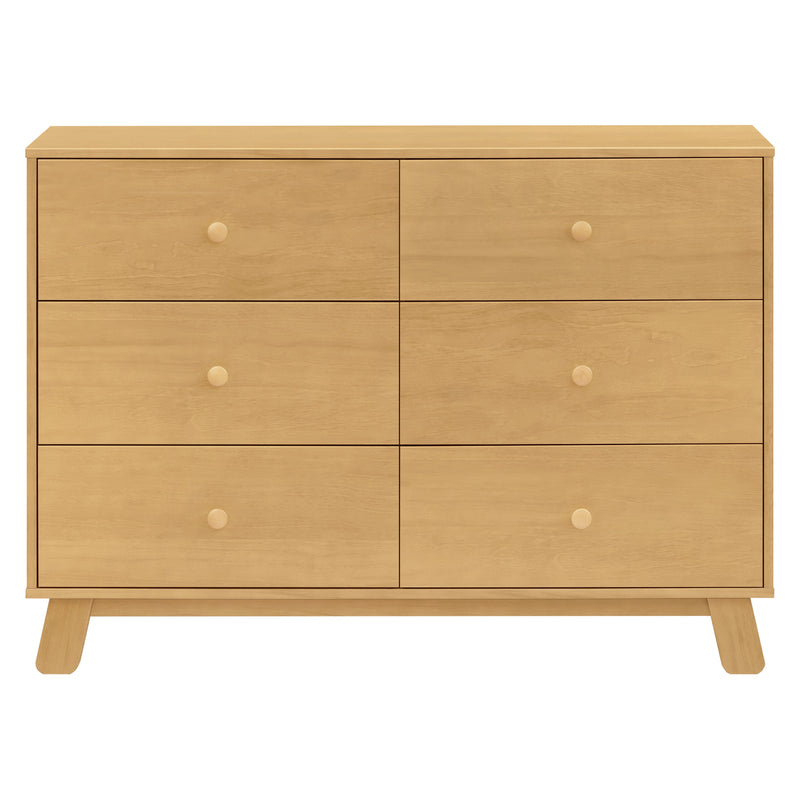 M32526HY,Hudson Modern 6-Drawer Assembled Double Dresser in Honey