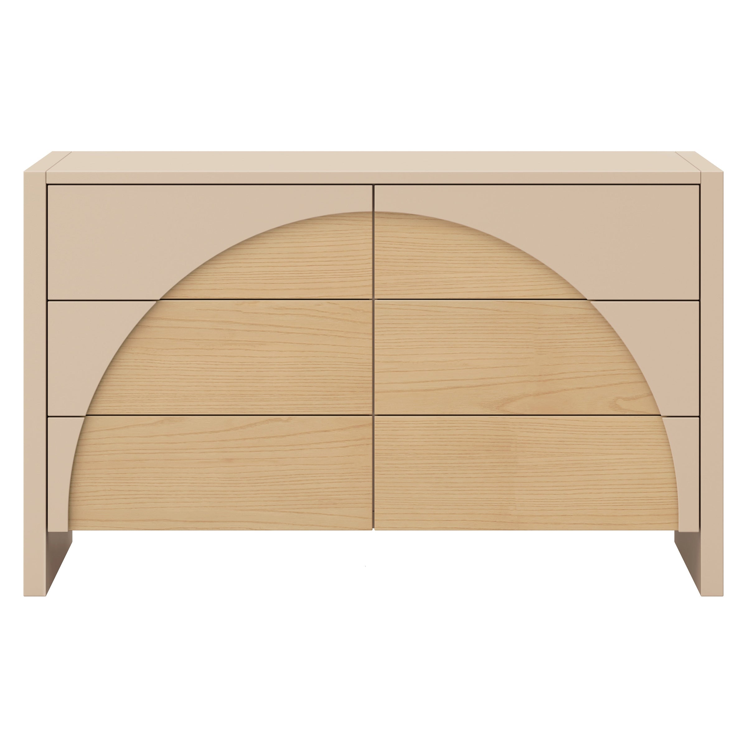 M30216TPESH,Moab 6-Drawer Assembled Dresser in Taupe/Ash