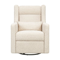 M11286AT,Kiwi Plus Power Glider Recliner w/ Power Headrest in Almond Teddy Loop