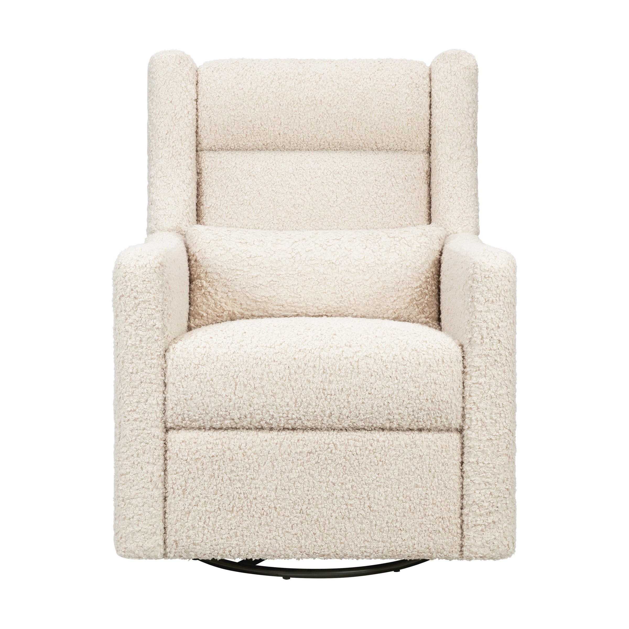 M11286AT,Kiwi Plus Power Glider Recliner w/ Power Headrest in Almond Teddy Loop