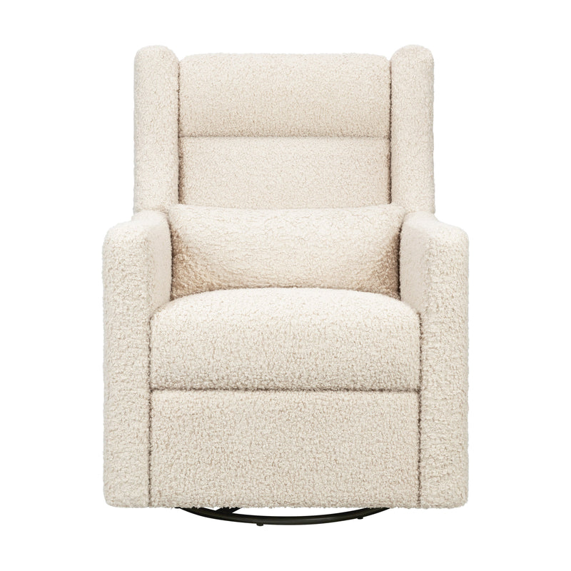 M11286AT,Kiwi Plus Power Glider Recliner w/ Power Headrest in Almond Teddy Loop