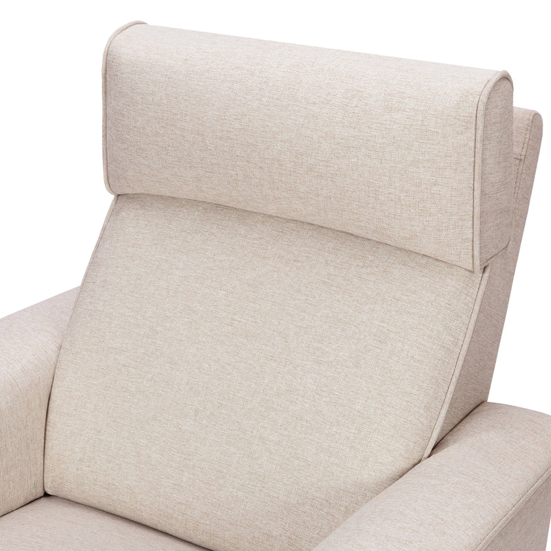 M17183PBEW,Willa Deluxe Power Glider Recliner w/Heat&Massage in Performance Beach Eco-Weave