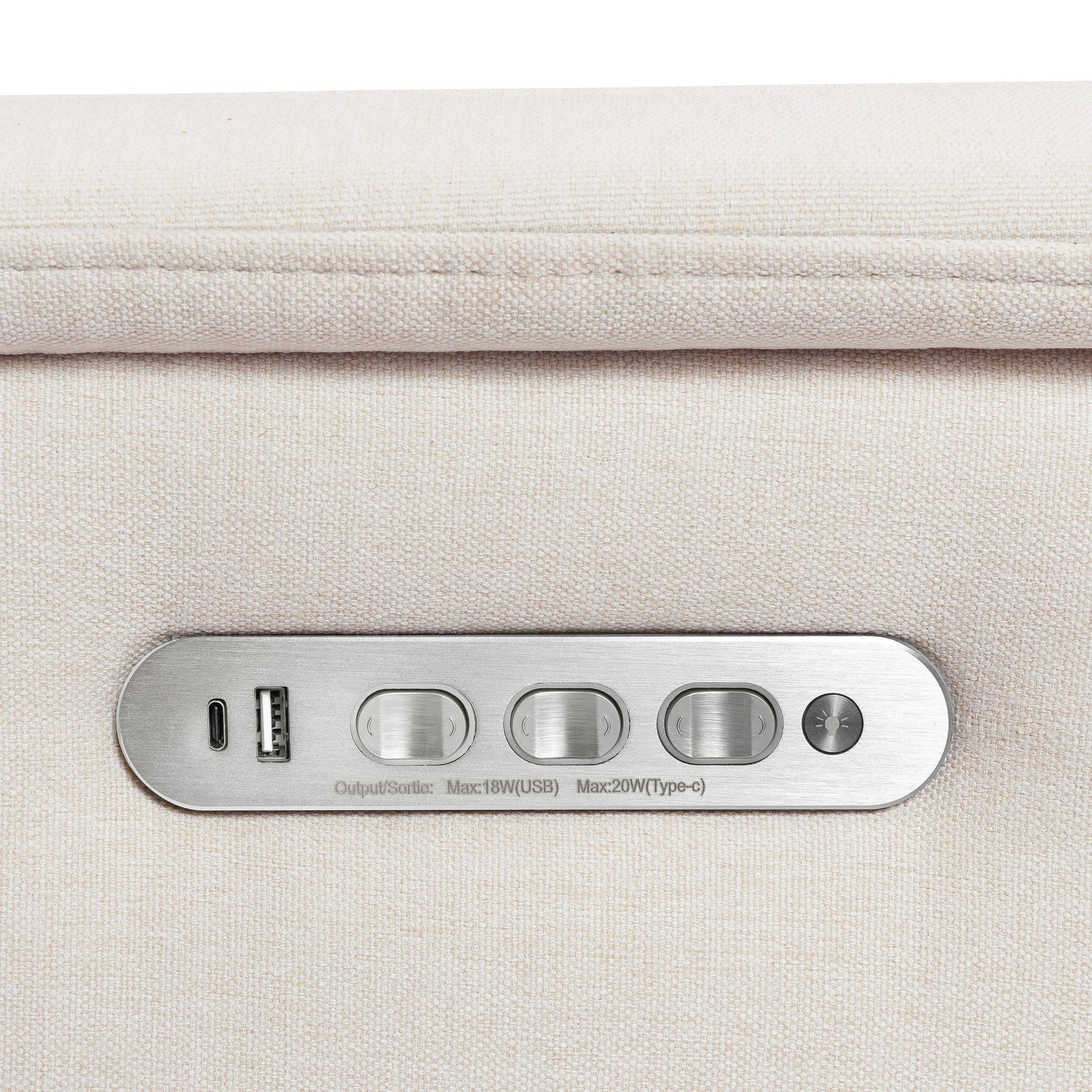 M17182PCMEW,Willa Pro Power Glider Recliner w/ Power Lumbar in Performance Cream Eco-Weave