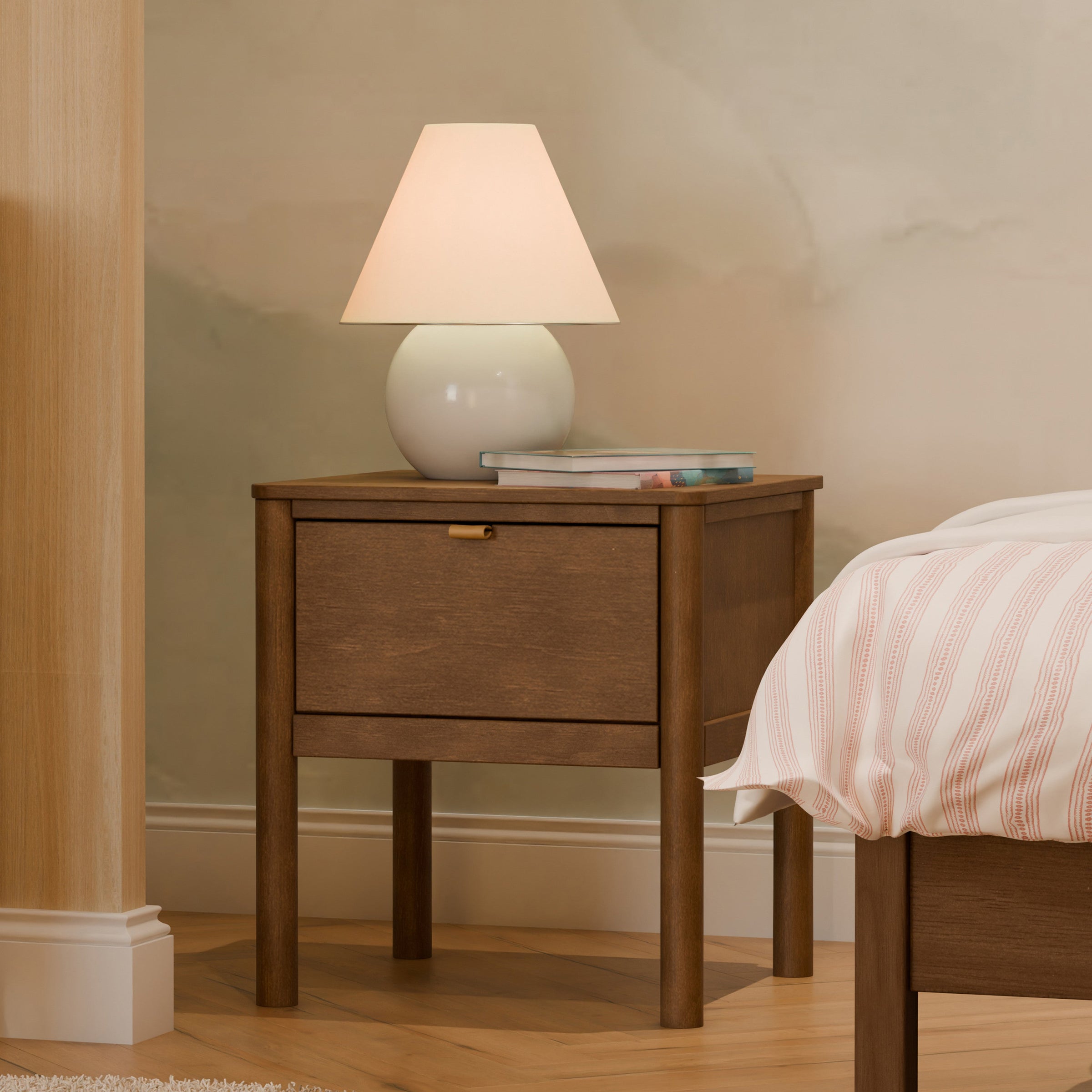 M25960NL,Bondi Nightstand  Assembled in Natural Walnut