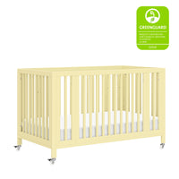 M30880PY,Rolli 9-in-1 Convertible All-Stages?? Crib w/ Bassinet & Toddler Bed Kits in Pale Yellow