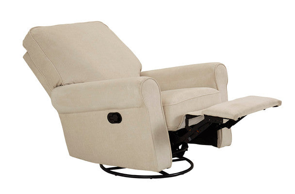 Charleston Manual Recliner (Ivory fabric)