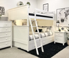 Great Lakes Full over Full Bunk Bed with Ladder