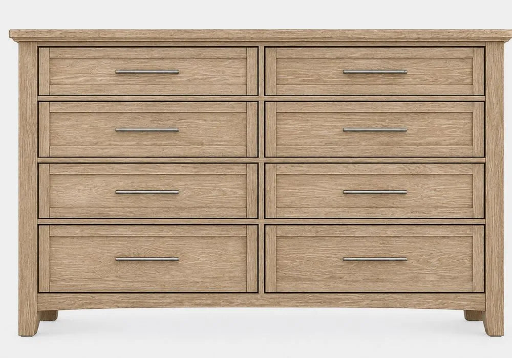Jamestown Oak 8 Drawer Dresser
