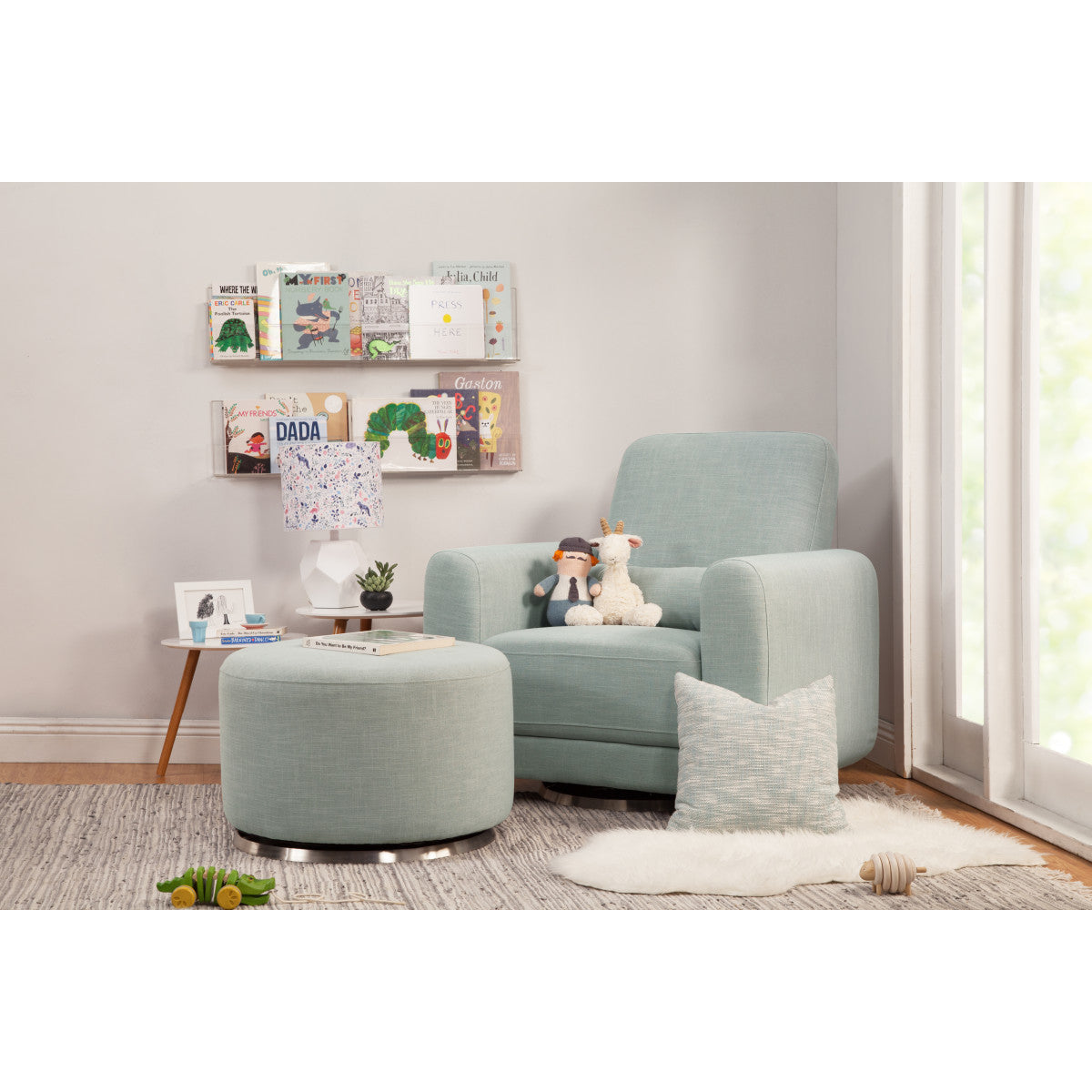 Tuba Swivel Gliding Ottoman