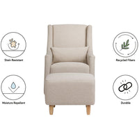 Toco Swivel Glider + Stationary Ottoman