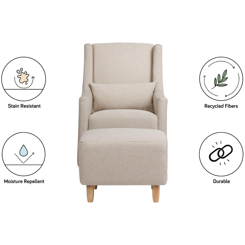 Toco Swivel Glider + Stationary Ottoman
