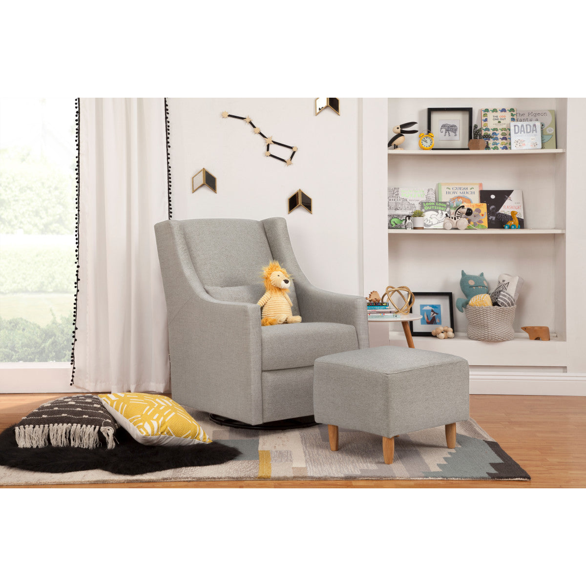 Toco Swivel Glider + Stationary Ottoman