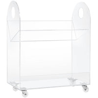 Presto Acrylic Bookcase & Cart