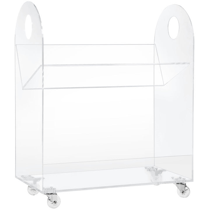 Presto Acrylic Bookcase & Cart