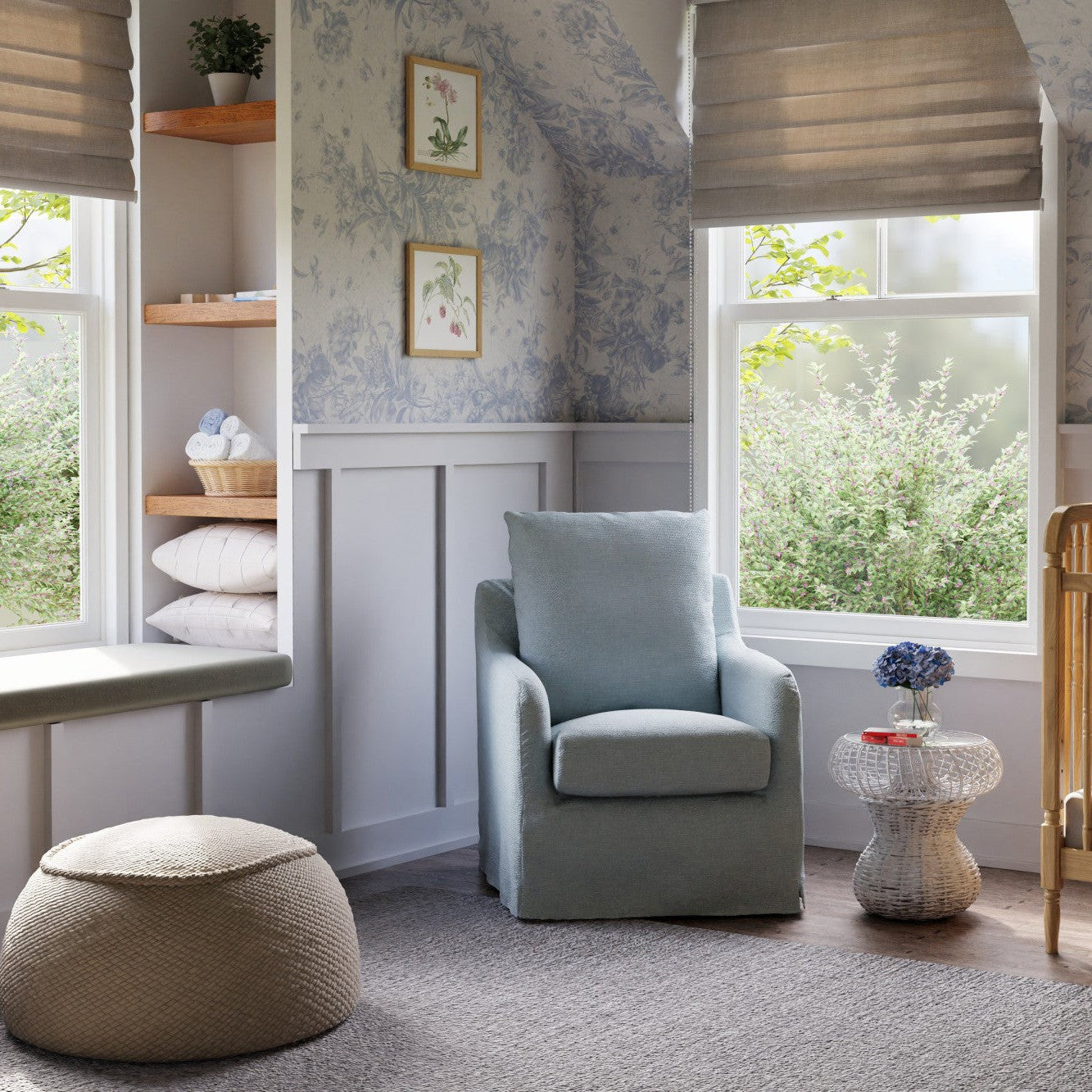 Reese Slipcover Swivel Glider