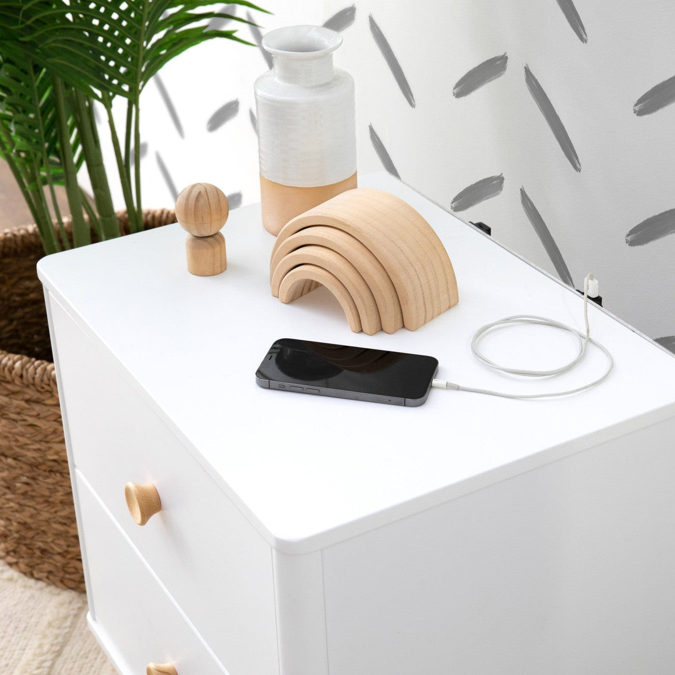 Lolly Nightstand with USB Port