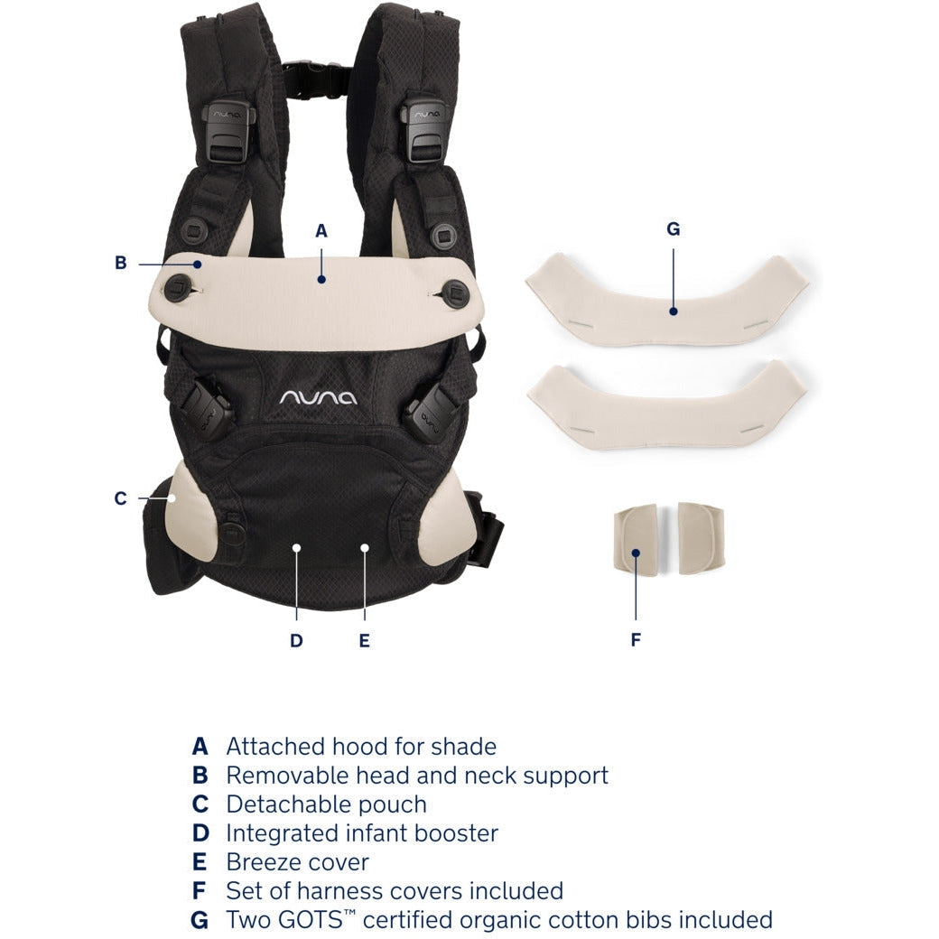 【美品】NUNA CUDL clik抱っこ紐 caviar Nuna CUDL clik Baby Carrier | Hands-free & Ergonomic
