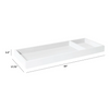 Solid White Changing Tray w/ Compartment