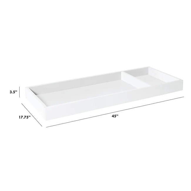 Solid White Changing Tray w/ Compartment