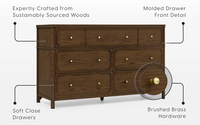 Wells/Lucca 7 Drawer Dresser