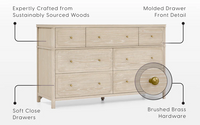 Wells/Lucca 7 Drawer Dresser