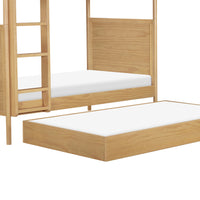 M25973HY,Twin Storage Trundle Bed in Honey