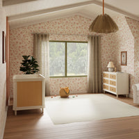 M23701RWHC,Marin with Cane 3-in-1 Convertible Crib in Warm White and Honey Cane