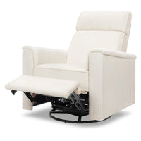 B17183YC,Willa Deluxe Power Glider Recliner w/Heat&Massage in Ivory Corduroy