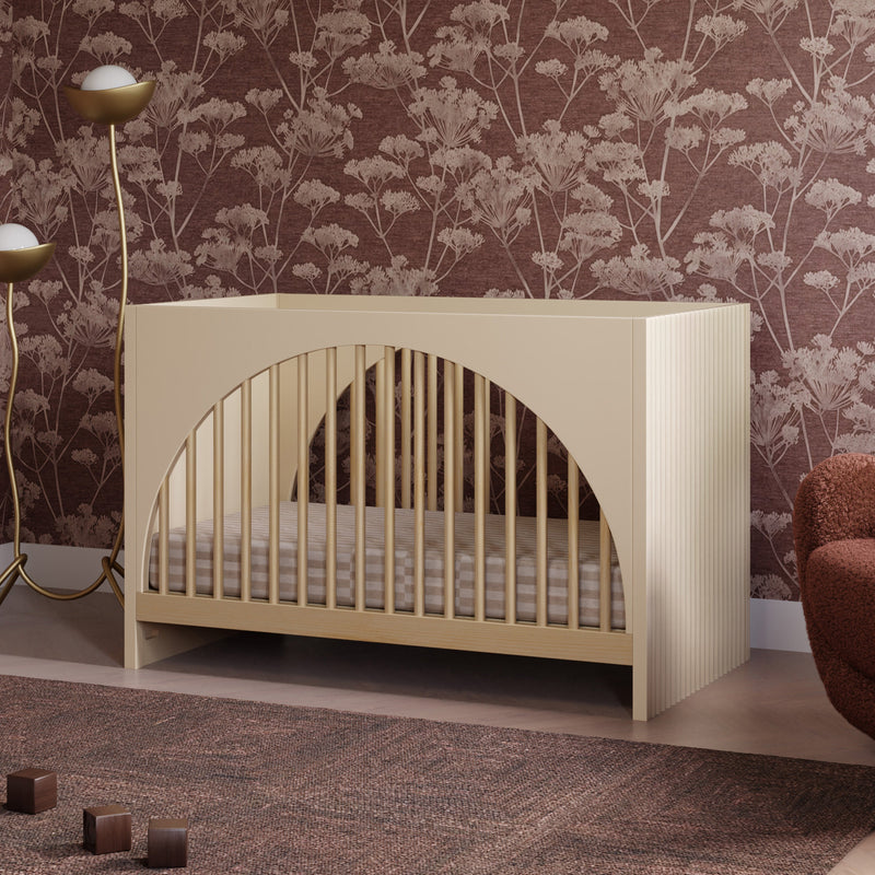 M30201TPESH,Moab 3-in-1 Convertible Crib in Taupe/Ash