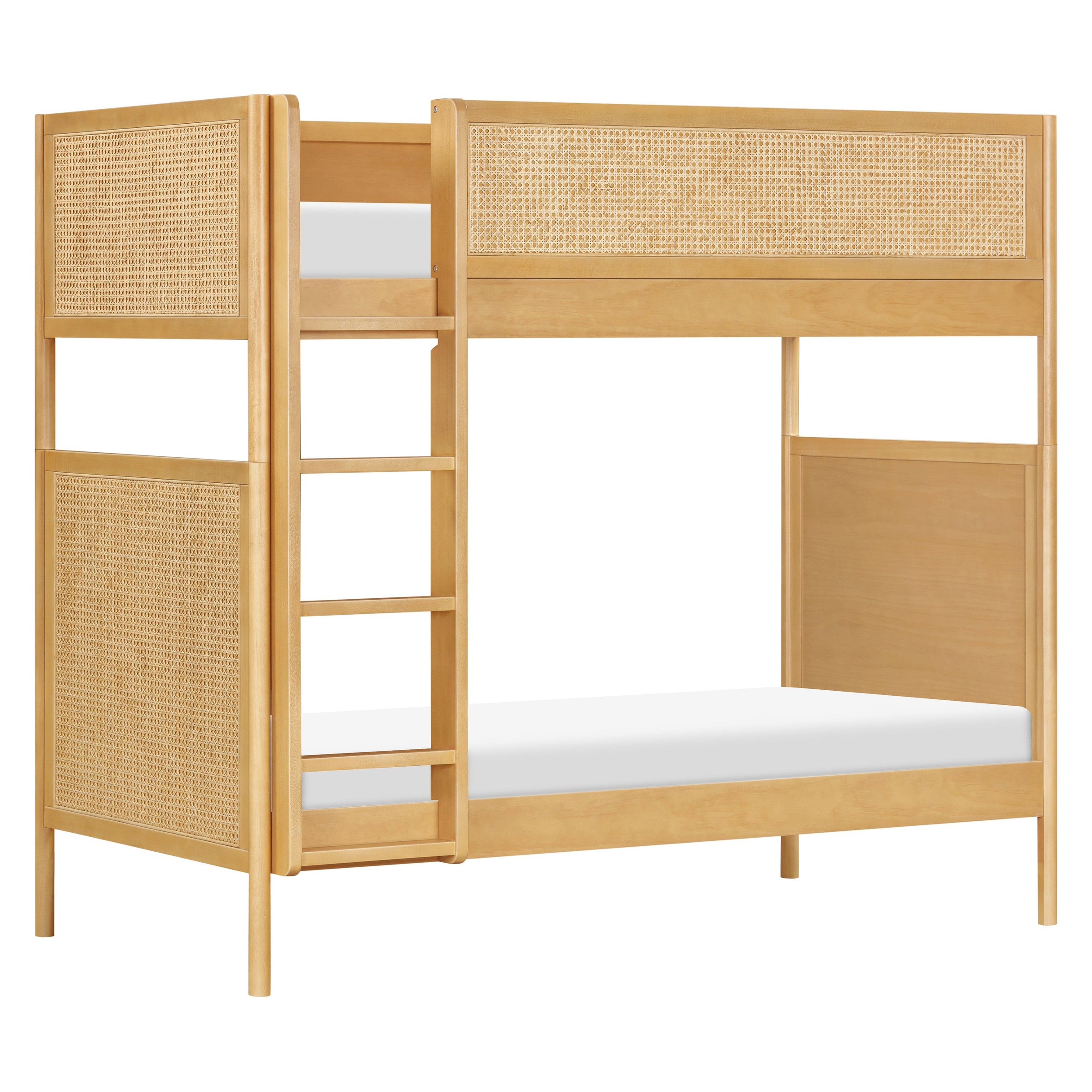 M25994HYNC,Bondi Cane Convertible Bunk Bed in Honey with Natural Cane