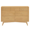 M15916HY,Palma 7-Drawer Double Dresser  Assembled in Honey