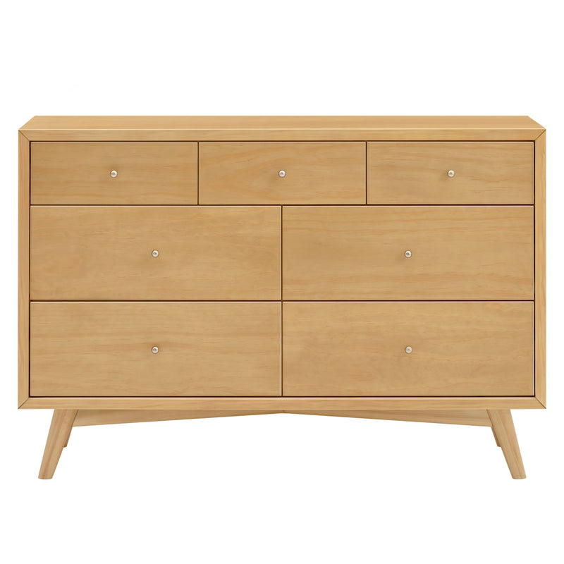 M15916HY,Palma 7-Drawer Double Dresser  Assembled in Honey