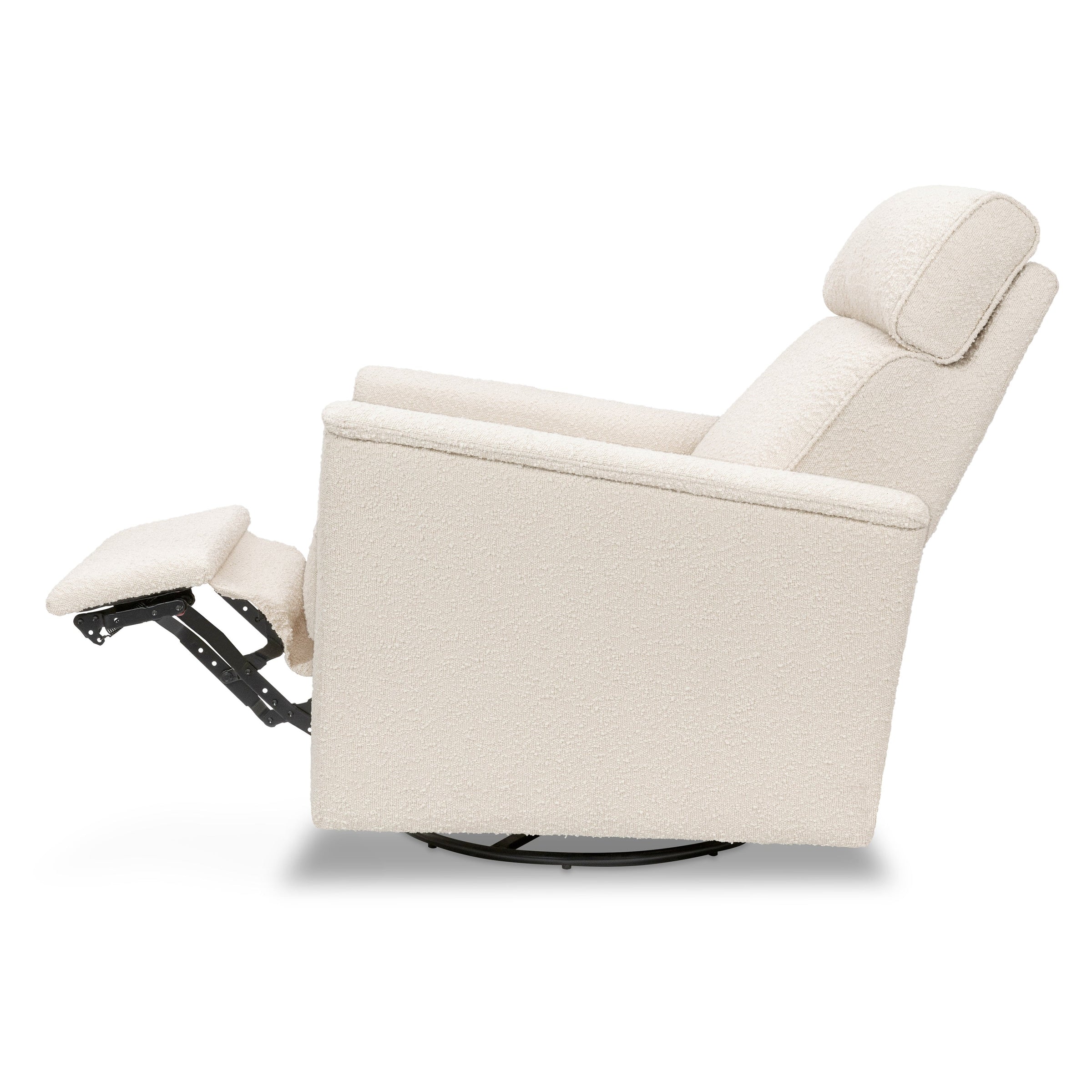 M17183PWB,Willa Deluxe Power Glider Recliner w/Heat&Massage in Performance Ivory Boucle