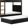 M18494BNL,TipToe Bunk Bed in Black and Natural Walnut