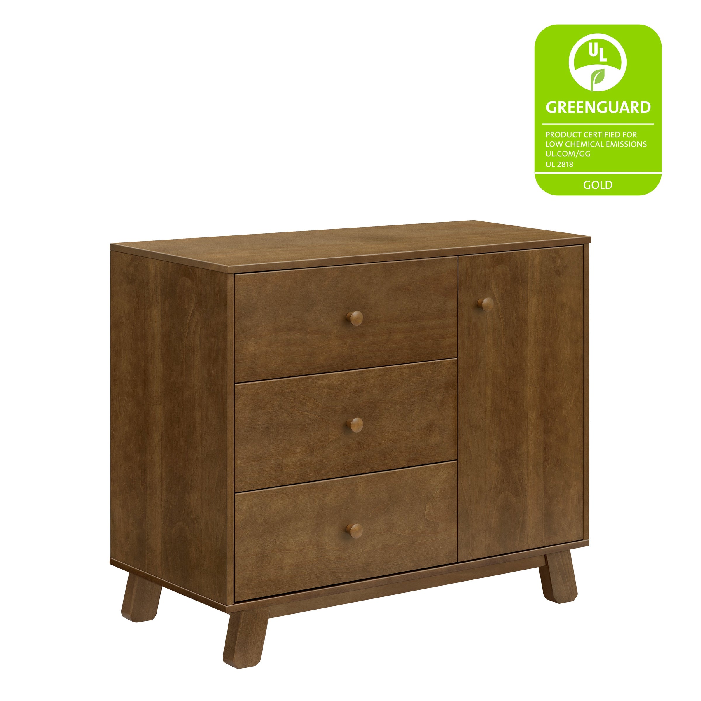 M32523NL,Hudson Modern 3-Drawer Dresser in Natural Walnut