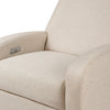 M23188PBEWLB,Nami Glider Recliner w/ Electronic Control and USB in Performance Beach Eco-Weave w/ Light Wood Base