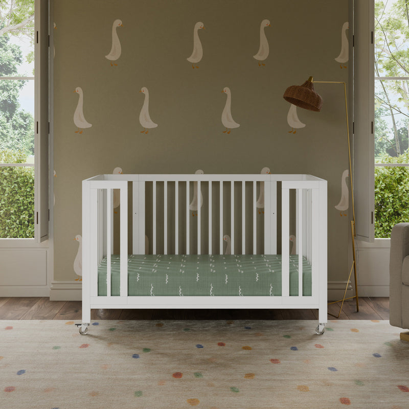 M30880W,Rolli 9-in-1 Convertible All-Stages?? Crib w/ Bassinet & Toddler Bed Kits in White