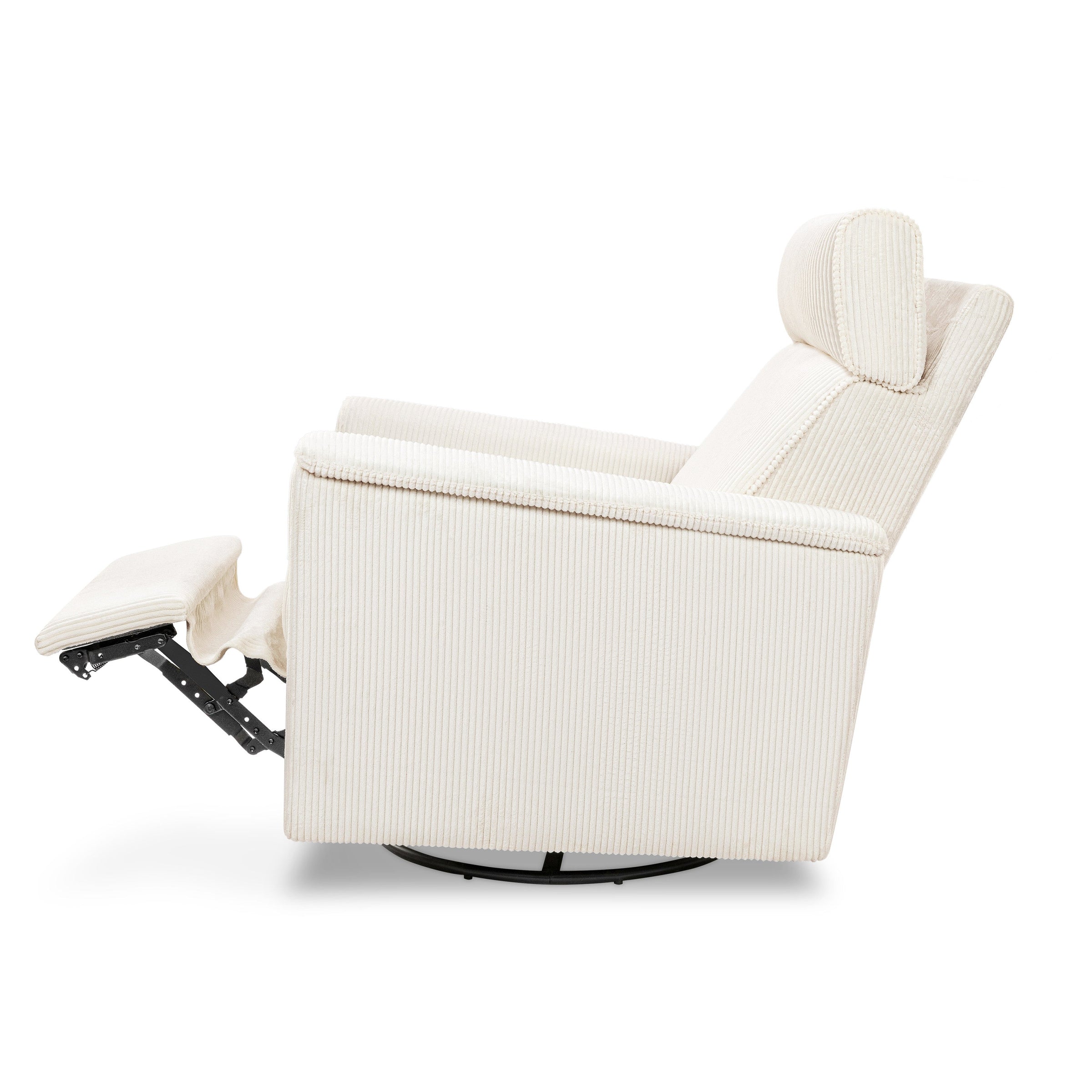 B17183YC,Willa Deluxe Power Glider Recliner w/Heat&Massage in Ivory Corduroy