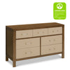 M24816NLPSEW,Eloise 7-Drawer Assembled Dresser in Natural Walnut & Performance Sand Eco-Weave
