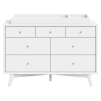 M15916W,Palma 7-Drawer Double Dresser  Assembled in White