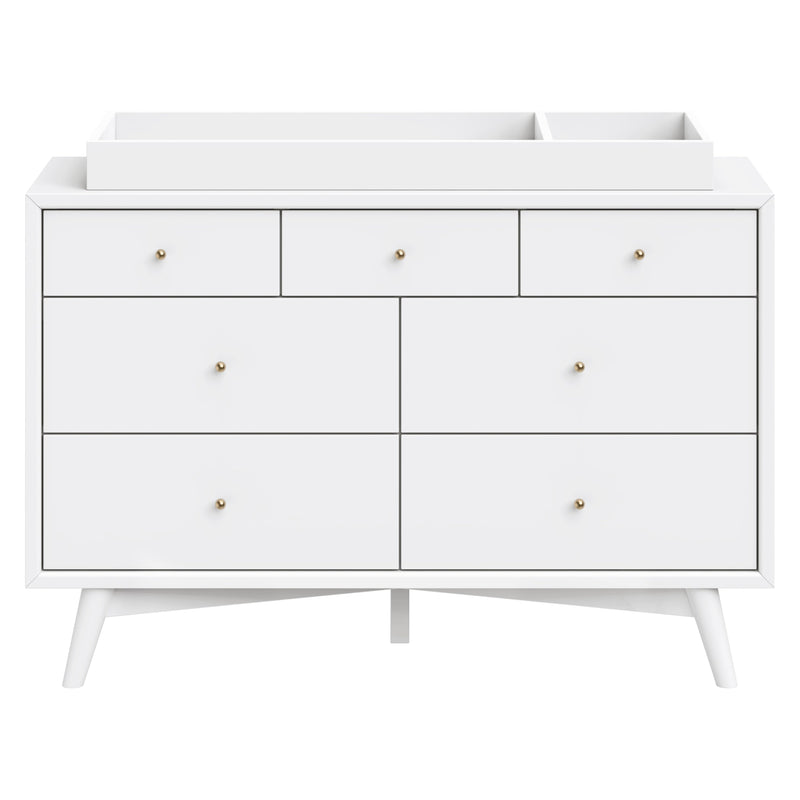 M15916W,Palma 7-Drawer Double Dresser  Assembled in White
