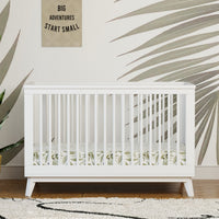 M5801W,Scoot 3-in-1 Convertible Crib w/Toddler Bed Conversion Kit in White