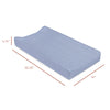 T29637DP,Dewdrop Quilted Muslin Changing Pad Cover in GOTS Certified Organic Cotton