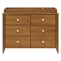 M10326CTN,Sprout 6-Drawer Double Dresser in Chestnut and Natural