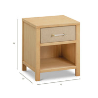 M24860HYPSEW,Eloise Nightstand  Assembled in Honey & Performance Sand Eco-Weave