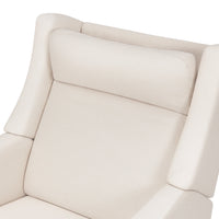 M11283PCMEW,Kiwi Deluxe Power Glider Recliner w/Heat&Massage in Performance Cream Eco-Weave